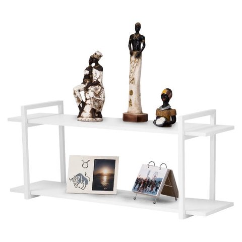 Nicho Sala e Quarto Branco Com Prateleiras Branco 120cm