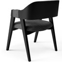 Ver imagem 7 de Kit 4 Cadeiras Sala de Jantar Estar Living Estofada Suran L02 Preto Linho Cinza Escuro - Lyam Decor