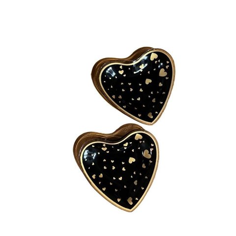 Conjunto Presente com 2 Pratos Raso Pequenos Coração