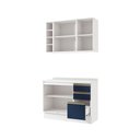 Ver imagem 5 de Armário de Cozinha Compacta Garrafeiro 100% Mdf 120cm Branco/azul Profundo Celeste Kappesberg