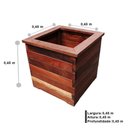 Ver imagem 2 de Cachepot Rústico para Plantas Jatobá 0,40m