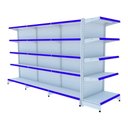 Ver imagem 1 de Kit Gôndola De Centro Amapá 1,70m - 1 Inicial + 2 Continuações + 1 Ponta - com porta etiquetas