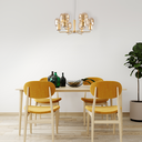 Ver imagem 3 de Pendente Zuriel Ouro Fosco LT015-AB + 6X LED E27 Starlux ST2560