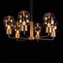 Ver imagem 4 de Pendente Zuriel Ouro Fosco LT015-AB + 6X LED E27 Starlux ST2560