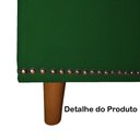 Ver imagem 4 de Calçadeira Recamier Baú Casal 140cm Diana Suede Verde - DS Estofados