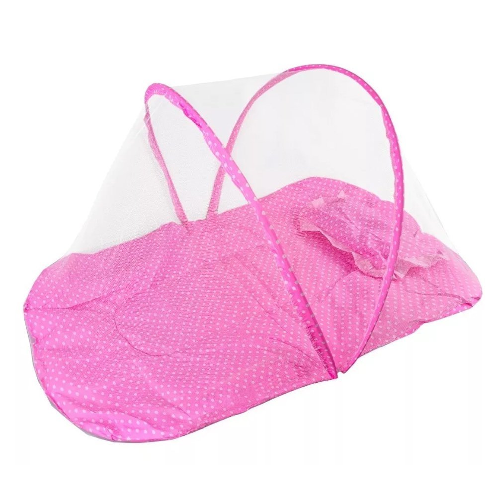 Berço Ninho com Travesseiro Acolchoado Portátil Dobrável Tenda Mosquiteiro Anti-Mosquito Para Crianç - 1