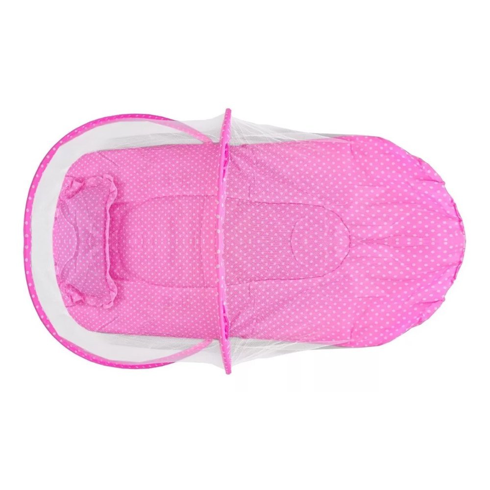Berço Ninho com Travesseiro Acolchoado Portátil Dobrável Tenda Mosquiteiro Anti-Mosquito Para Crianç - 3