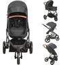 Carrinho de Bebe Bebe Conforto Base Isofix Kiddo Trek Preto - 2