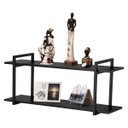 Ver imagem 1 de Nicho Sala e Quarto Preto Com Prateleiras Preto 120cm