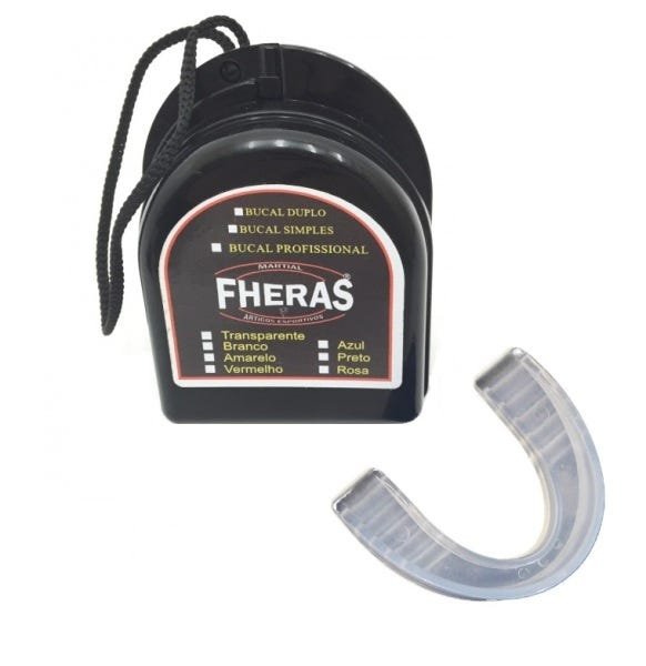Kit Boxe Muay Thai Fheras Luva Bandagem Bucal 10Oz Rosa - 4