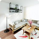 Ver imagem 2 de Nicho Preto Prateleira Suspensa Teto Sala Preta 60cm