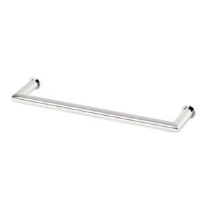 Porta Toalha Toalheiro de Rosto de Banheiro 25cm em Aço Inox Polido Brilhante Linha Tessália Stainle