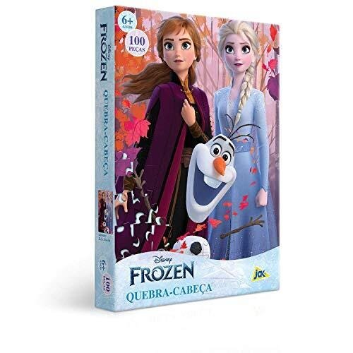 Quebra Cabeça 100 Peças Encapado Frozen Olaf Elsa Ana Toyster - 2