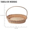 Cesta Oval de Vime Páscoa G 31 X 20,5 X 21,5 - 01 Unidade - 6