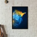 Ver imagem 2 de Quadro Decorativo Fotografia Arara 24x18cm - com vidro:Madeira preta
