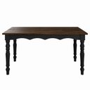 Ver imagem 2 de Mesa de Madeira Maciça com Pés Torneados Preta