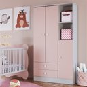 Ver imagem 1 de Roupeiro Infantil em Mdp 15mm com 3 Portas Percasa