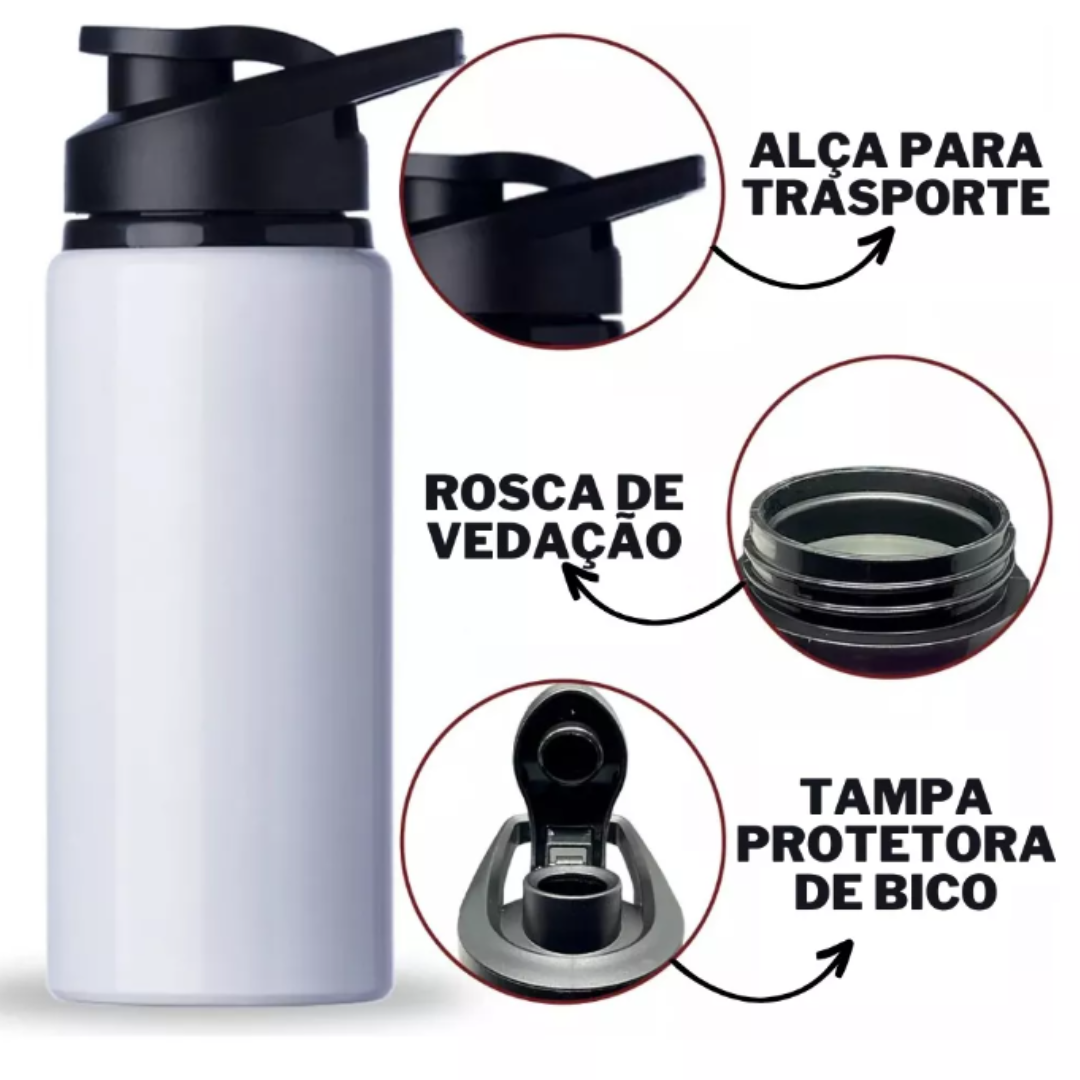 10 Squeezes de Aluminio Branco 750 Ml P/sublimação - 2