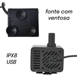 Fonte Bebedouro Gatos Cães Automático com Filtro Usb Bivolt 2,5 Litro - 6