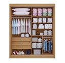 Ver imagem 2 de Guarda Roupa Atenas Ripado 100% MDF com Espelho D Doro - Cinamomo