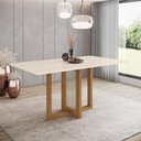 Ver imagem 2 de Mesa de Jantar Natali 160 6 Cad. Milla Linho - Henn