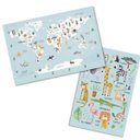 Ver imagem 3 de Edredom Dupla Face Foto Bebê Mêsversário Mapa Mundi Animais