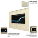 Ver imagem 6 de Painel para TV até 85 Polegadas Ripado com LED 100% MDF 250CMX218CM Supremo Bege Off White