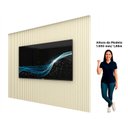 Ver imagem 5 de Painel para TV até 85 Polegadas Ripado com LED 100% MDF 250CMX218CM Supremo Bege Off White