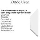 Ver imagem 2 de 8 Suportes Trapézio de Parede Mão Francesa para Prateleira Aço Reforçado Moderno Branco