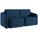 Ver imagem 1 de Sofá Cama para Sala de Estar 2 Lugares 176cm Montserrat K01 Veludo Azul Marinho - Lyam Decor