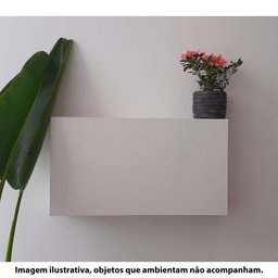 Escrivaninha Mesa Suspensa Dobrável 68,5 cm - Branco/Cinza - 5 Escrivaninha Mesa Suspensa Dobrável 68,5 cm - Branco/Cinza - 5