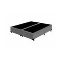 Ver imagem 1 de Box Base Blindado Suede - Queen 158x198x38- Novo:cinza