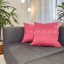 Ver imagem 1 de Capa para Almofada Quadrada - Boho - Detalhes em Macramê Almofadas Estilo