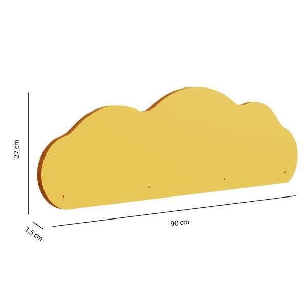 Grade de Proteção Nuvem Amarelo 100% MDF - Casatema - 4