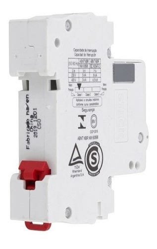 Disjuntor Unipolar 1p 50a Curva C 3ka 230v Sdd61c50 Steck - 4