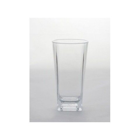 Copo Acrílico Quadrado Longo – 360 Ml - 12 Unidades