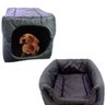 Cama Túnel Preto Toca Pet Cães Cão Cachorro Gato Abre Fecha - 2