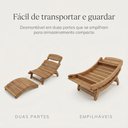 Ver imagem 6 de Espreguiçadeira Isa em Madeira Maciça para Área de Piscina e Jardim – Arveni – Nogueira