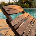 Ver imagem 2 de Espreguiçadeira Isa em Madeira Maciça para Área de Piscina e Jardim – Arveni – Nogueira