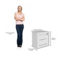 Ver imagem 2 de Mesa de Cabeceira 3 Gavetas Vegas Fama Móveis