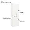 Armário para Cozinha Multiuso Curitiba com 2 Portas e 5 Nichos - Branco - 2