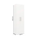 Ver imagem 4 de Armário para Cozinha Multiuso Curitiba com 2 Portas e 5 Nichos - Branco