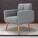 Ver imagem 1 de Poltrona Decorativa Juan Boucle Cinza