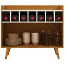Ver imagem 2 de Aparador Buffet com Adega Napoli New Cinamomo e Off White - Leifer
