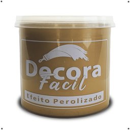 Cimento Queimado com Efeito Perolizado Decora Fácil 1kg - Ouro Brasil - 1