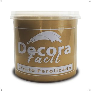 Cimento Queimado com Efeito Perolizado Decora Fácil 1kg - Ouro Brasil