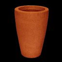 Ver imagem 1 de Vaso Decorativo Plastico Cone Riscato 55 Terracota
