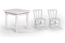 Ver imagem 1 de Conjunto Mesinha Infantil Branca com 2 Cadeiras Kids Branca - Straub Web