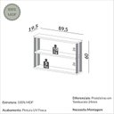 Ver imagem 3 de Nicho para Sala de Estar 2 Prateleiras Industrial