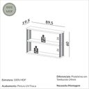 Ver imagem 3 de Nicho para Sala de Estar 2 Prateleiras Industrial